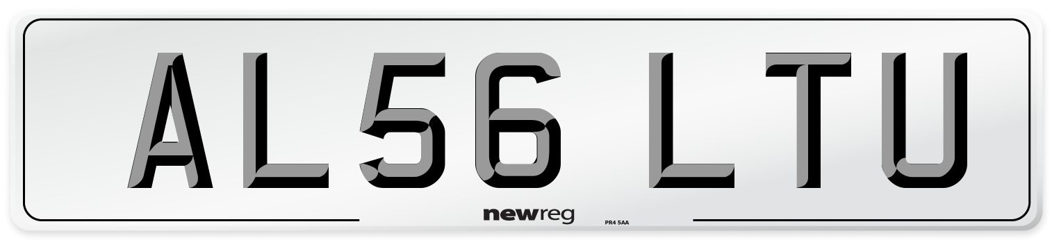 AL56 LTU Number Plate from New Reg